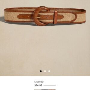 Banana Republic Rivieria and Linen/Leather Belt